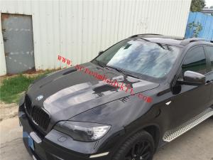 BMW X6 body kit LUMMA carbon fiber hood front lip spoiler